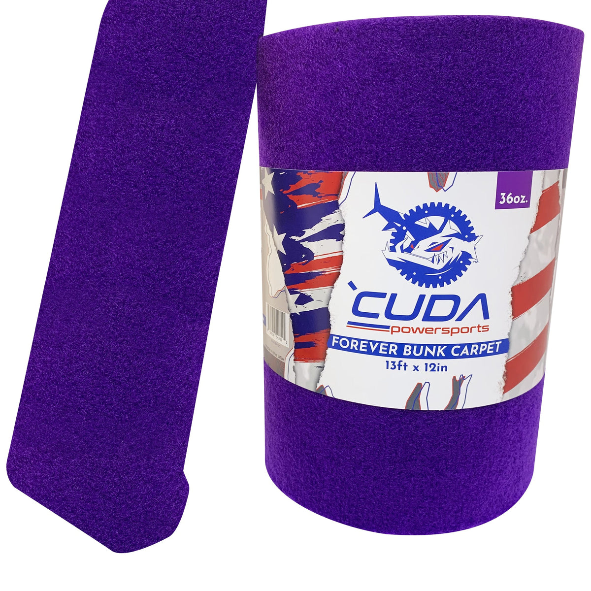 12 Wide PURPLE FOREVER Boat Trailer Bunk Carpet by Cuda Powersports