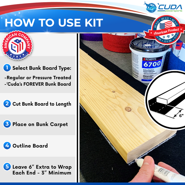 Bunk Carpet Install Kit - Quart