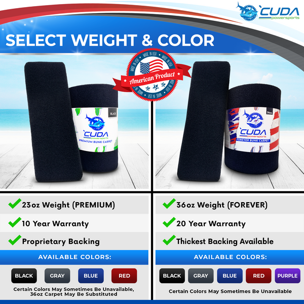 Blue Bunk Carpet Installation Kit