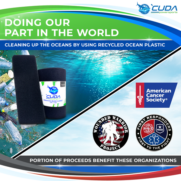 Cleaning up the oceans with Recycled Ocean Plastic by Cuda Powersports
