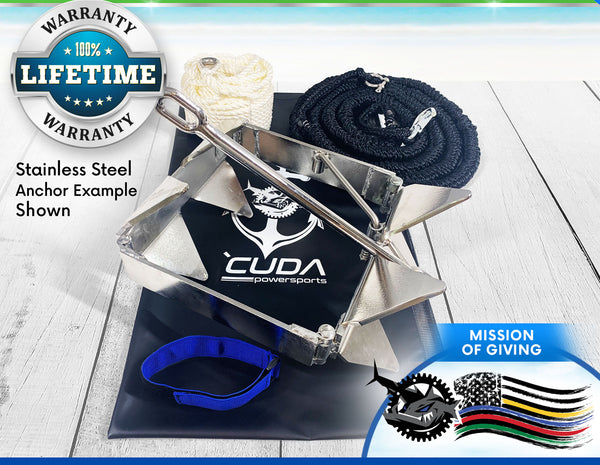 Cuda Powersports Boat Anchor Kit - Lifetime Warranty