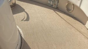 close-up of eco-friendly marine flooring surface showing textured sustainable boat flooring material