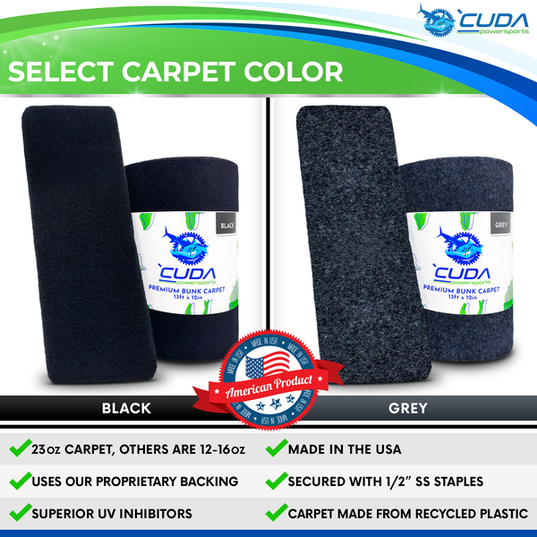 Bunk Boards 2X4 - select carpet color