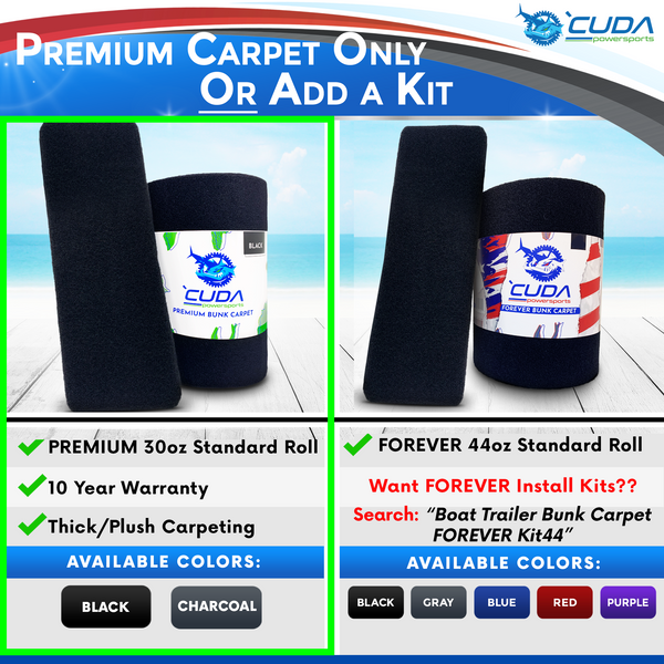 PREMIUM & FOREVER Bunk Carpet Install Kits