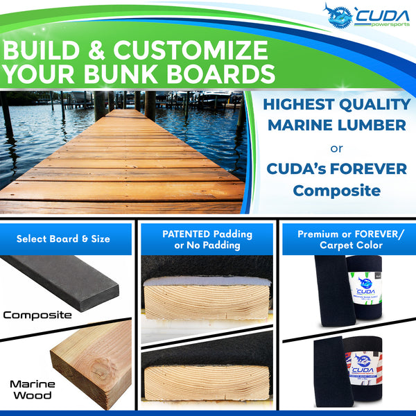 2x4 - Marine Grade Wood Bunk Boards