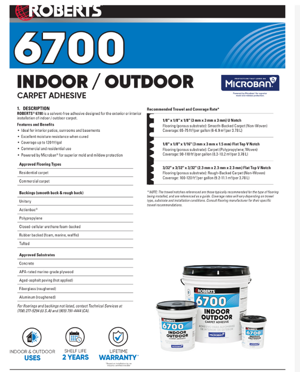 Marine Carpet Install Kit - Gallon Size