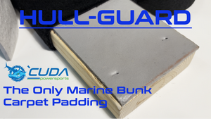 Hull-Guard Patented Marine Bunk Board Padding for Boat Trailer Bunk Boards