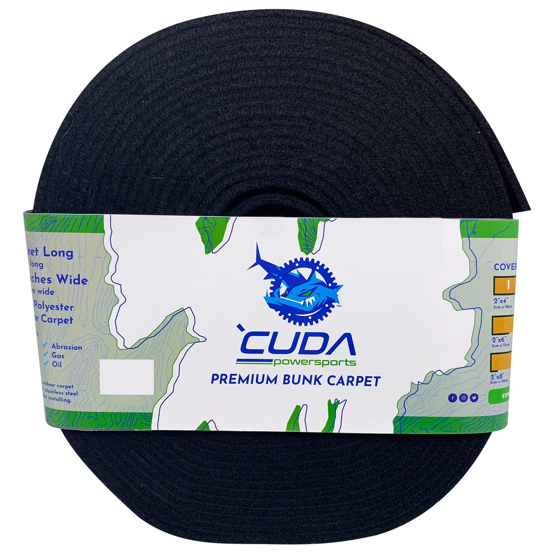 Black bunk carpet forever and premium in all sizes cuda powersports