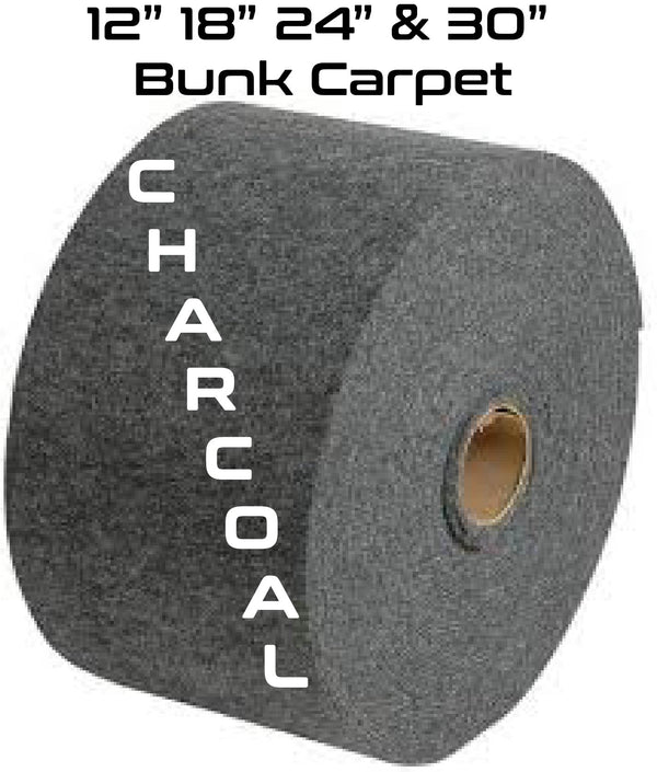 Custom Sized CHARCOAL Bunk Carpet